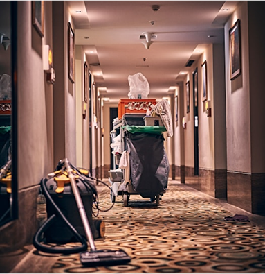Casino hotel corridor